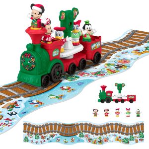 Fisher-Price Little People Disney Jr Mickey & Minnie Musical Christmas Train Toddler Toy Set