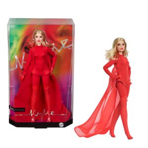 Barbie Signature Kylie Minogue Collectible Doll in Red Padam Padam Music Video Outfit