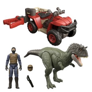 Jurassic World Capture Claw ATV Pack. Vehicle With Features. Human & Dinosaur Action Figures
