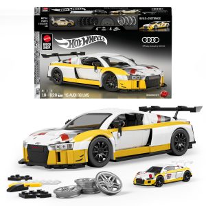 Mattel Brick Shop Hot Wheels Juguete de Construcción Elite '15 Audi R8 LMS