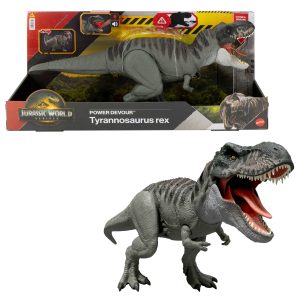 Jurassic World Rebirth Power Devour Tyrannosaurus Rex Dinosaur Figure. Constant Chomp Lights & Sound