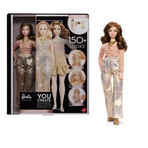 Barbie You Create Barbie Basics Neutral Kit 003. Customizable Fashion Doll & Universal-Fit Clothing