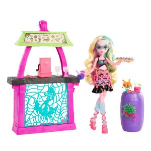 Monster High Lagoona Blue Fashion Doll And Playset. Scare-Adise Island Snack Shack With Food Accessories