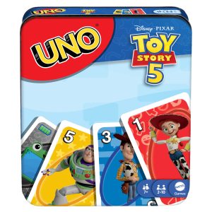UNO Disney And Pixar Toy Story 5 Card Game For Kid. Adult & Family Nights. Deck Inspired By The Movie