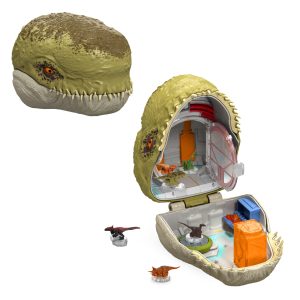 Jurassic World Rebirth Micro Adventure Mutadon Head. Playset interactive Features & Small Figures