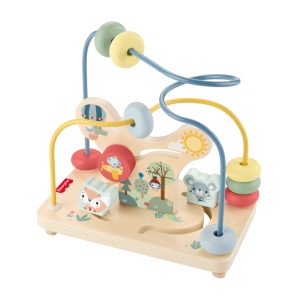 Fisher-Price Wooden Bead Maze. Animal-Themed Baby & Toddler Fine Motor Activity Toy