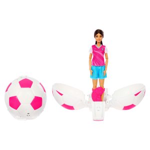 Barbie Team Barbie Roll And Reveal Soccer Player Doll And Accessories With Brunette Fashion Doll. 8 Surprises & Soccer Ball Encasement