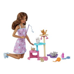 Barbie Kitty Condo Doll And Pets With Accessories. Toy For 3 Year Olds & Up