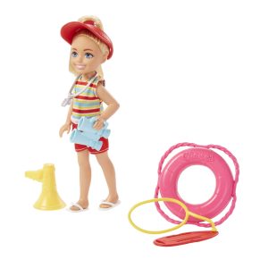 Barbie Toys. Chelsea Doll And Accessories Lifeguard Set. Chelsea Can Be… Small Doll