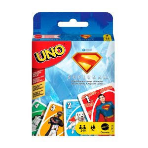 UNO Superman Card Game For Kid. Adult & Family Nights. Toy Collectible Inspired By The Movie
