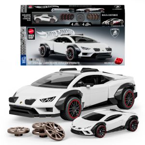 Mattel Brick Shop Hot Wheels Jogo de Construção Speed Lamborghini Huracan Sterrato