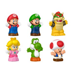 Fisher-Price Little People My Mario Figure 6-Pack Toy Set For Toddlers & Kids