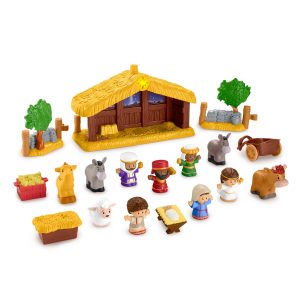Fisher-Price Little People-Coffret Crèche Pour Tout-Petits. 18 Pièces