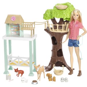 Barbie Pet Rescue Center 8 Animals & Accessories Doll Playsets