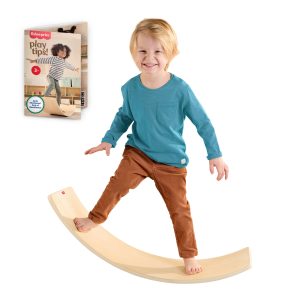 Fisher-Price Montessori Wooden Rockin' Balance Board Learning Activity For Kids. 31.7 inches