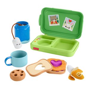 Fisher-Price Friendship Forest Activity Lunchbox. Pretend Food Play Toy For Toddlers. 9 Pieces