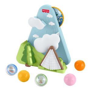 Fisher-Price Friendship Forest Ball Drop Mountain Developmental Activity Toy For Baby. 5 Balls