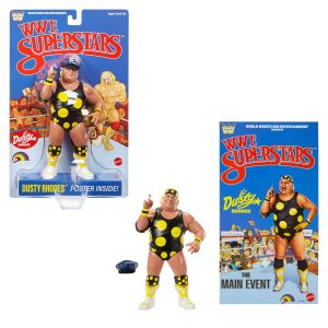 WWE Ljn Superstars Dusty Rhodes Action Figure. 1980s Retro 8-inch Collectible Toy