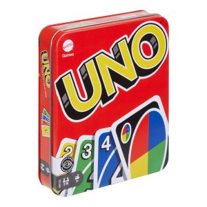 UNO Card Game. Gift For Kids And Family Night in Storage Tin Box