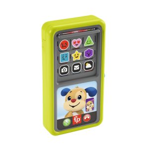 Fisher-Price Laugh & Learn Musical Toy Phone. 2-in-1 Slide To Learn Smartphone For Baby To Toddler - English & French Version