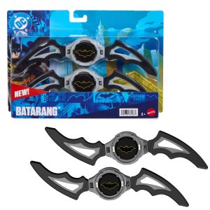 DC Premier Batlink Batarang Role Play Toy. Iconic Batman Boomerang Weapon 8 Inches Wide