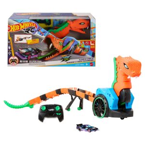 Hot Wheels Let's Race Slither 'n Strike RC & 1 Toy Car. Battery-Powered Remote-Control Vehicle