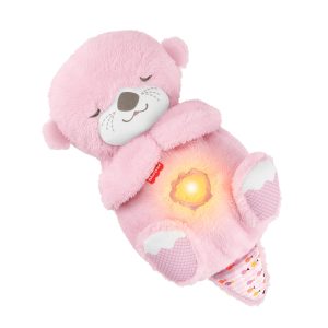 Fisher-Price Soothe 'n Snuggle Otter. Pink Plush Baby Toy. Sound Machine With Breathing Motion
