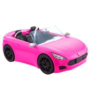 Barbie Pink Convertible 2-Seater Vehicle With Rolling Wheels. For 3 To 7 Year Olds