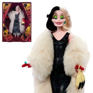 Disney Collector Cruella De Vil Collectible Villains Fashion Doll in Signature Look With 1 Accessory