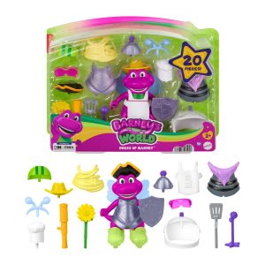 Fisher-Price Barney's World Dress Up Barney Set. 1 Figure & 20 Pieces