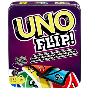 UNO Flip! Card Game For Kids. Adults & Family Night in Collectible Storage Tin