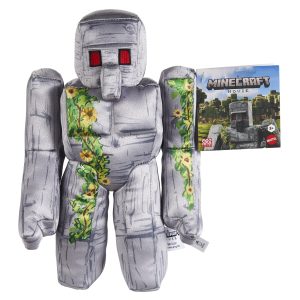 Minecraft Iron Golem Plush Toy. 8-Inch Collectible Soft Doll Inspired By A Minecraft Movie