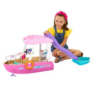 Barbie Dream Boat Playset With Pool. Slide And 20+ Accessories
