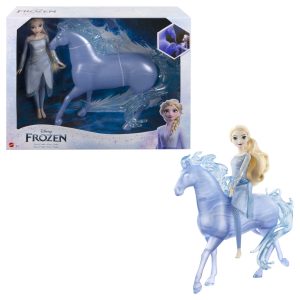 Disney Frozen Elsa Fashion Doll And Horse-Shaped Water Nokk Figure Inspired By Disney's Frozen 2