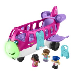 Little People Barbie Toy AIrplane With Lights Music And 3 Figures. Little Dream Plane. Toddler Toys. Multi-Language Version