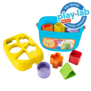 Fisher-Price Baby's First Blocks Shape-Sorting Toy. Set Of 10. For Infants 6+ Months