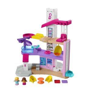 Fisher-Price Little People Barbie Little Dreamhouse Toddler Playset With Music & Lights. 7 Pieces