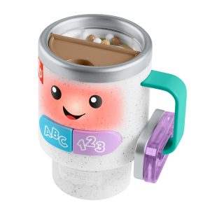 Fisher-Price Laugh & Learn Wake Up & Learn Coffee Mug Baby Musical Toy. Multilanguage Version