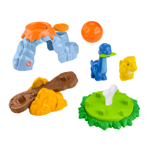 Fisher-Price Little People Spin & Play Dinosaur Playground Toddler Playset. 6 Pieces