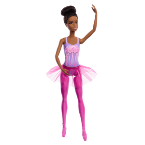 Barbie Ballerina Doll. Brunette Fashion Doll Wearing Purple Removable Tutu
