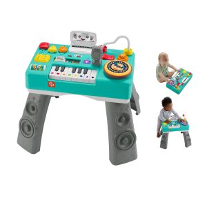 Fisher-Price Laugh & Learn Mix & Learn DJ Table Musical Learning Toy For Baby & Toddler. Multilanguage Version