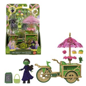 Universal Pictures' Wicked Emerald City Dessert Cart Toy With Cart. Small Doll & 7 Accessories