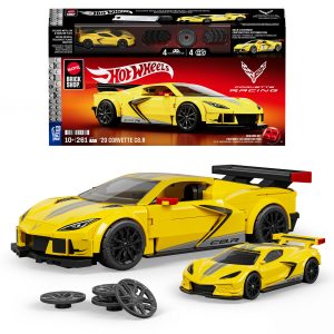 Mattel Brick Shop Hot Wheels '20 Corvette C8.R Building Toy Kit