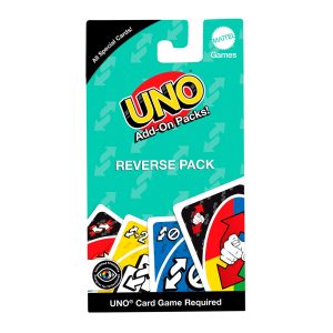 UNO Add-On-Packs Reverse Pack Card Game For Kids. Family & Game Nights. Travel. Camping & Parties