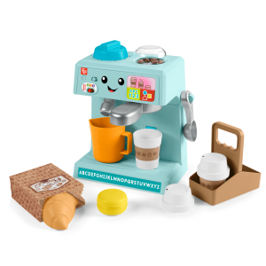 Fisher-Price Laugh & Learn Learn & Serve Coffee Café Toddler Electronic Toy. 10 Play Pieces. Multilanguage Version
