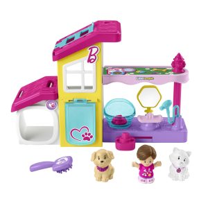 Little People Barbie Playset With Music And Sounds. Play And Care Pet Spa. Toddler Toy. 4 Pieces