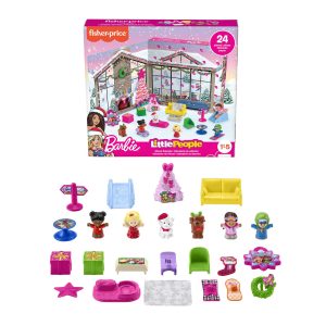 Fisher-Price Little People Barbie Advent Calendar Playset. Christmas Gift For Toddlers. 24 Toys