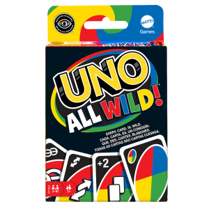 UNO All Wild Card Game For Family Night. No Matching Colors Or Numbers Because All Cards Are Wild