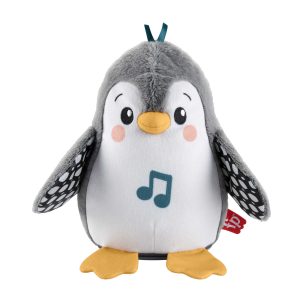 Fisher-Price Plush Tummy Time Toy. Flap & Wobble Penguin. Newborn Musical Toy