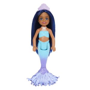 Mermaid Chelsea Barbie Doll With Blue Hair And Tail. Mermaid Toys
